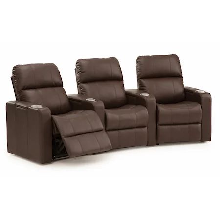 Three Seat Curved Power Reclining Sectional